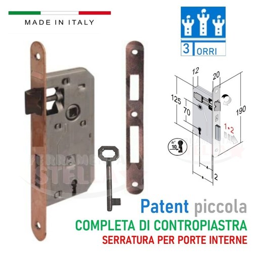 Serratura patent porte - porte, interne