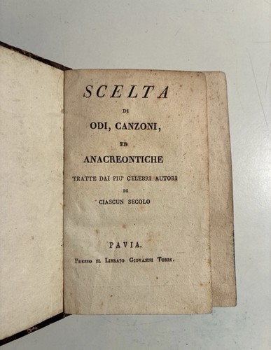 Giovanni torri scelta odi - torri, di