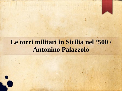 Torri militari sicilia - le, in