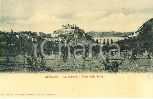 1900 spoleto veduta - 1900,